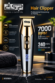 ماشین اصلاح حرفه ای DSP 90286 رنگ لوکس طلایی همراه با سری بیشتر و باطری قوی تر نسبت به نسل قبل(نقره ای)و همراه با کیسه مسافرتی