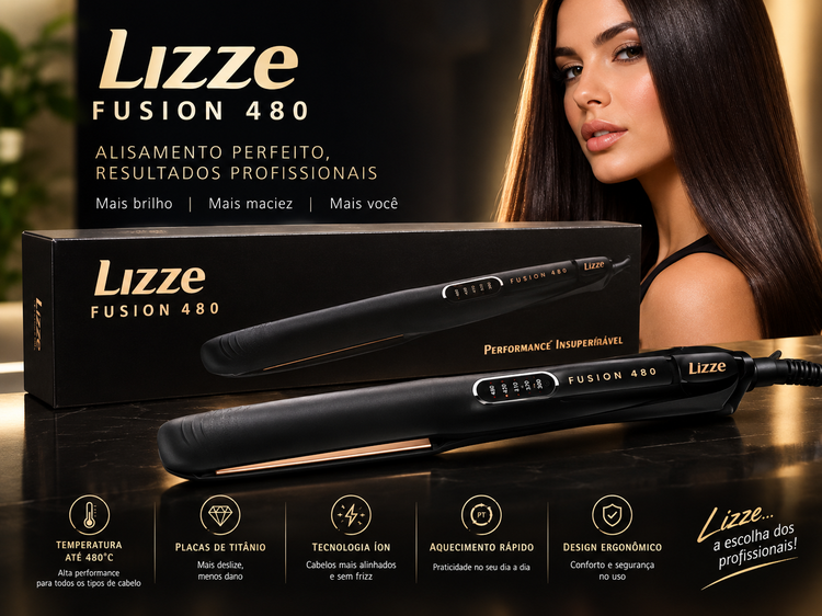 اتو مو حرفه ای LIZZE fusion 480